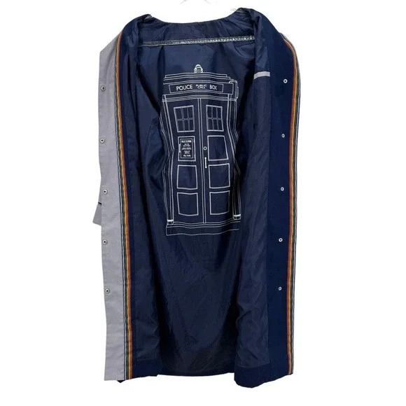 BBC Her Universe 13th DOCTOR WHO Thirteenth Cosplay Costume Gray Trench Coat MED - Picture 9 of 11